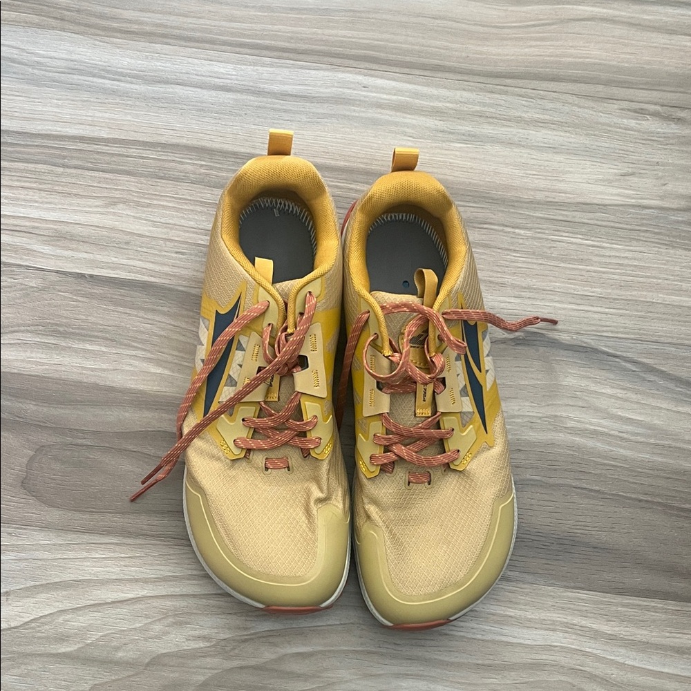 Altra Yellow and Red Trail Running Shoes
